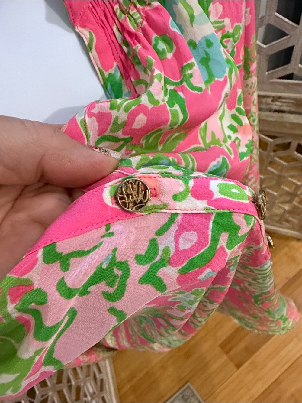 Lilly Pulitzer Southern Charm 100% Silk Elsa Top Size Small RARE - Picture 7 of 13